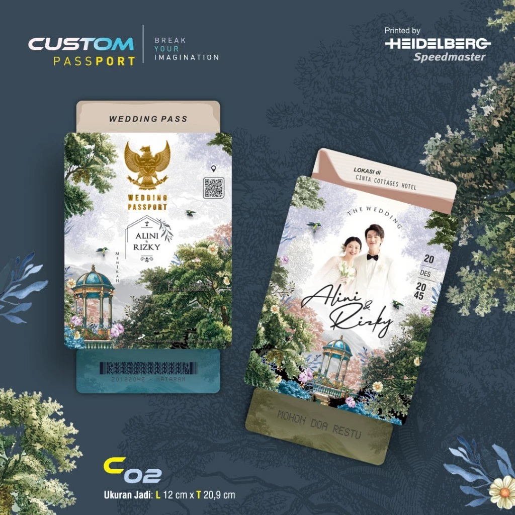 Undangan Custom Passport C02