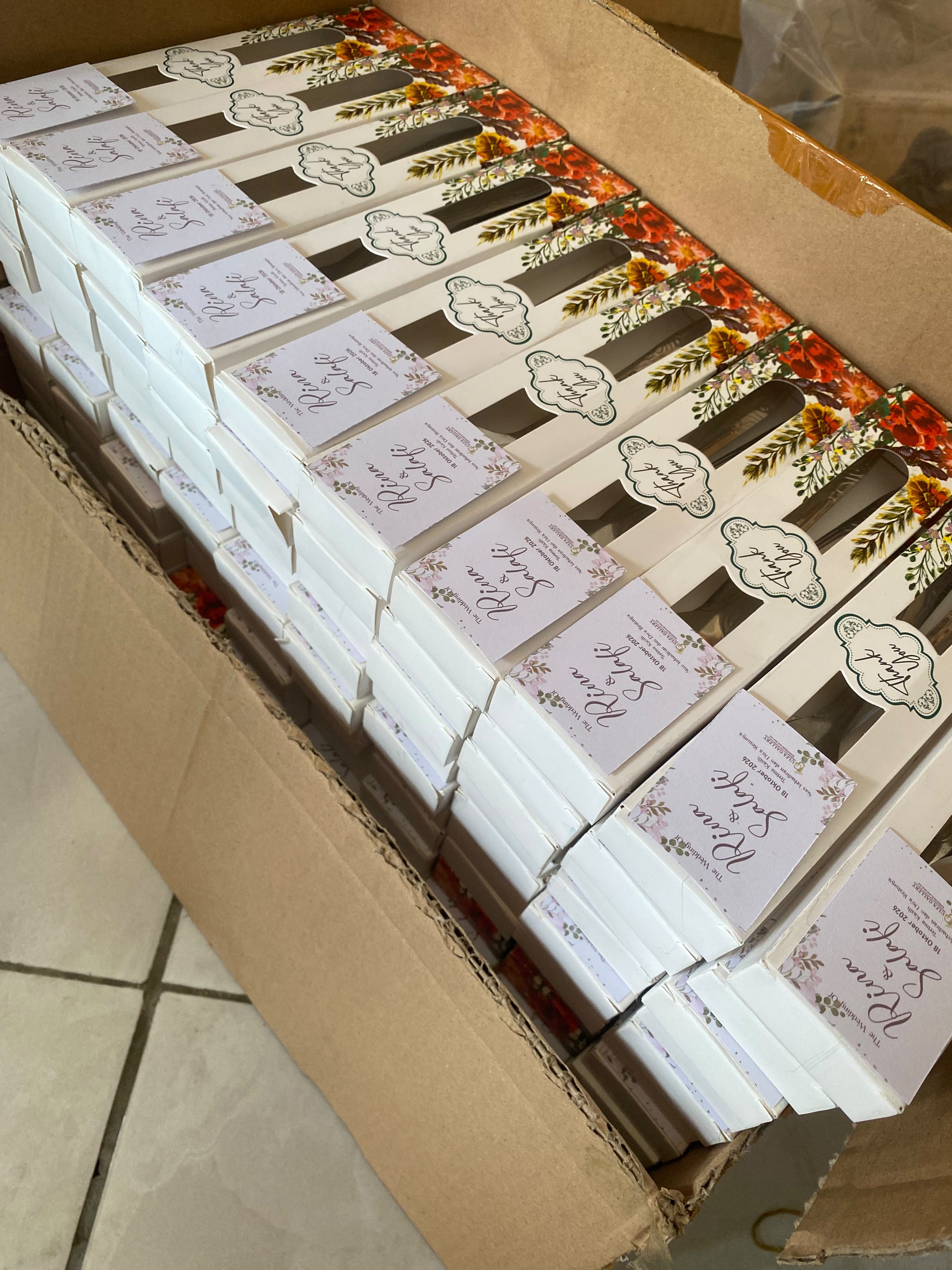 Souvenir Sendok Garpu Packing Box