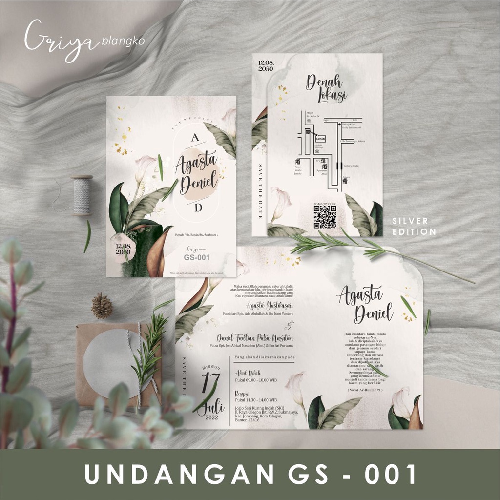 Undangan griya Silver GS 001