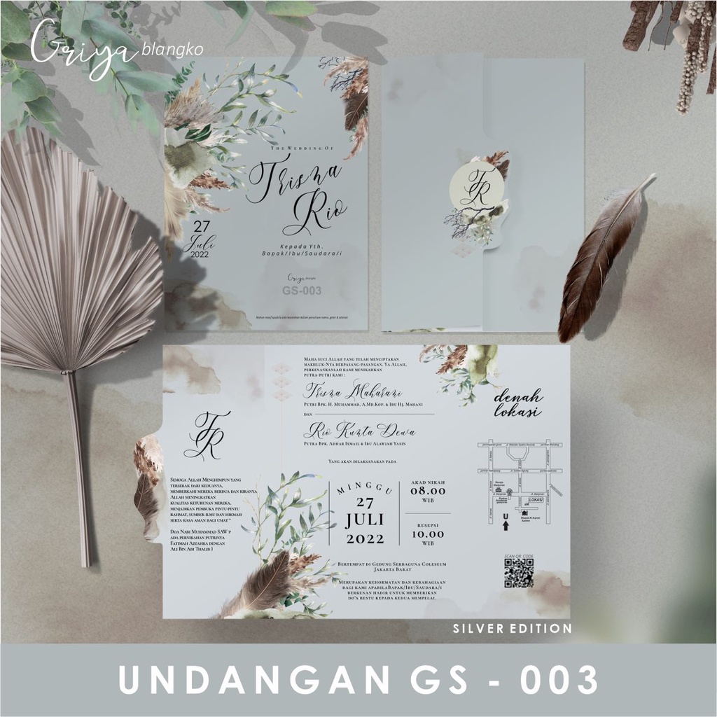 Undangan Griya silver GS 003