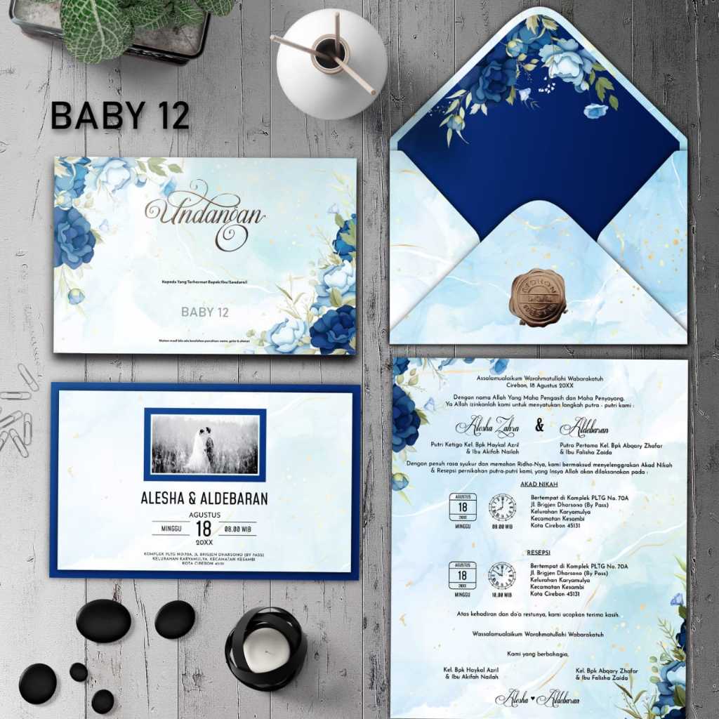 Undangan Hard Cover Baby 012
