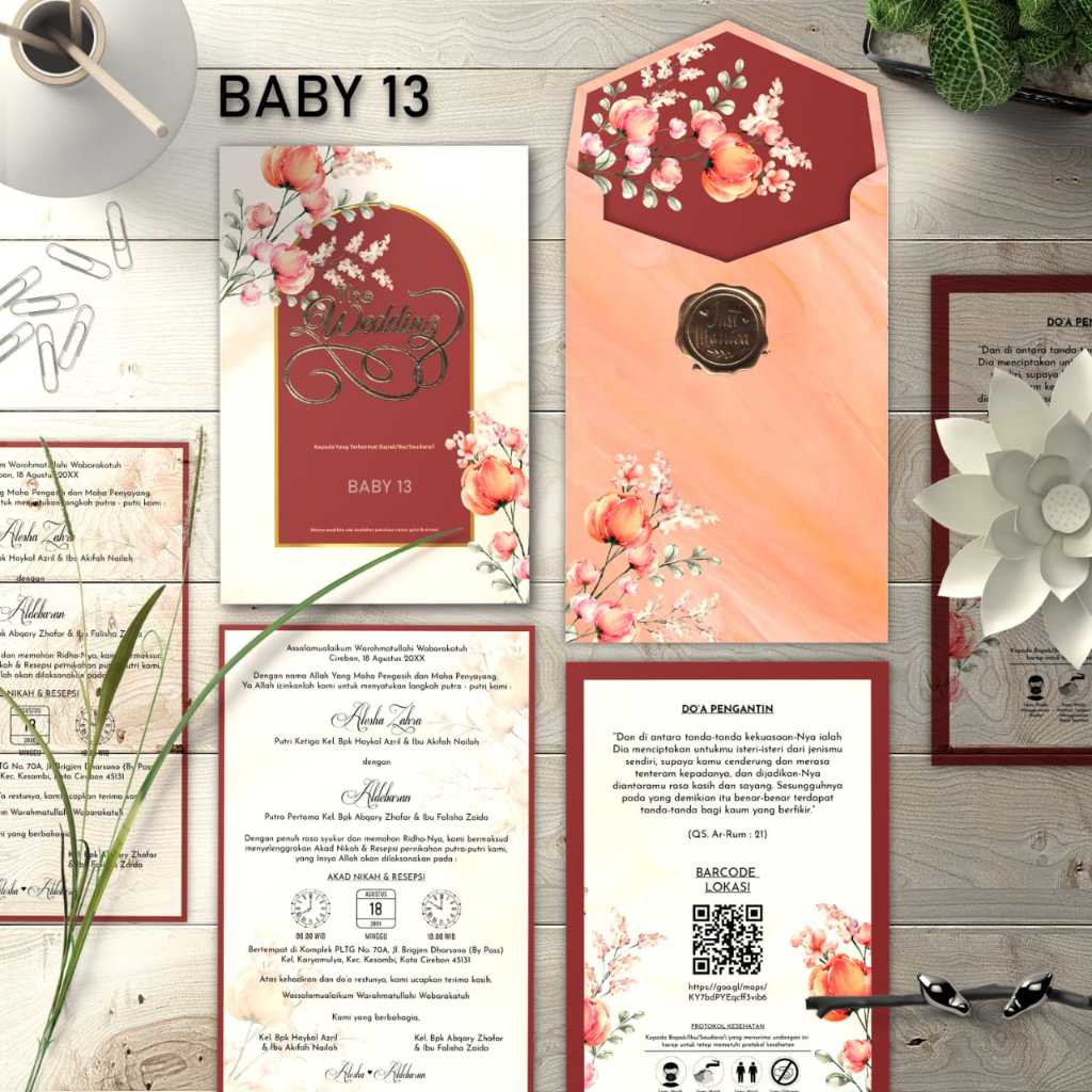Undangan Hard Cover Baby 013