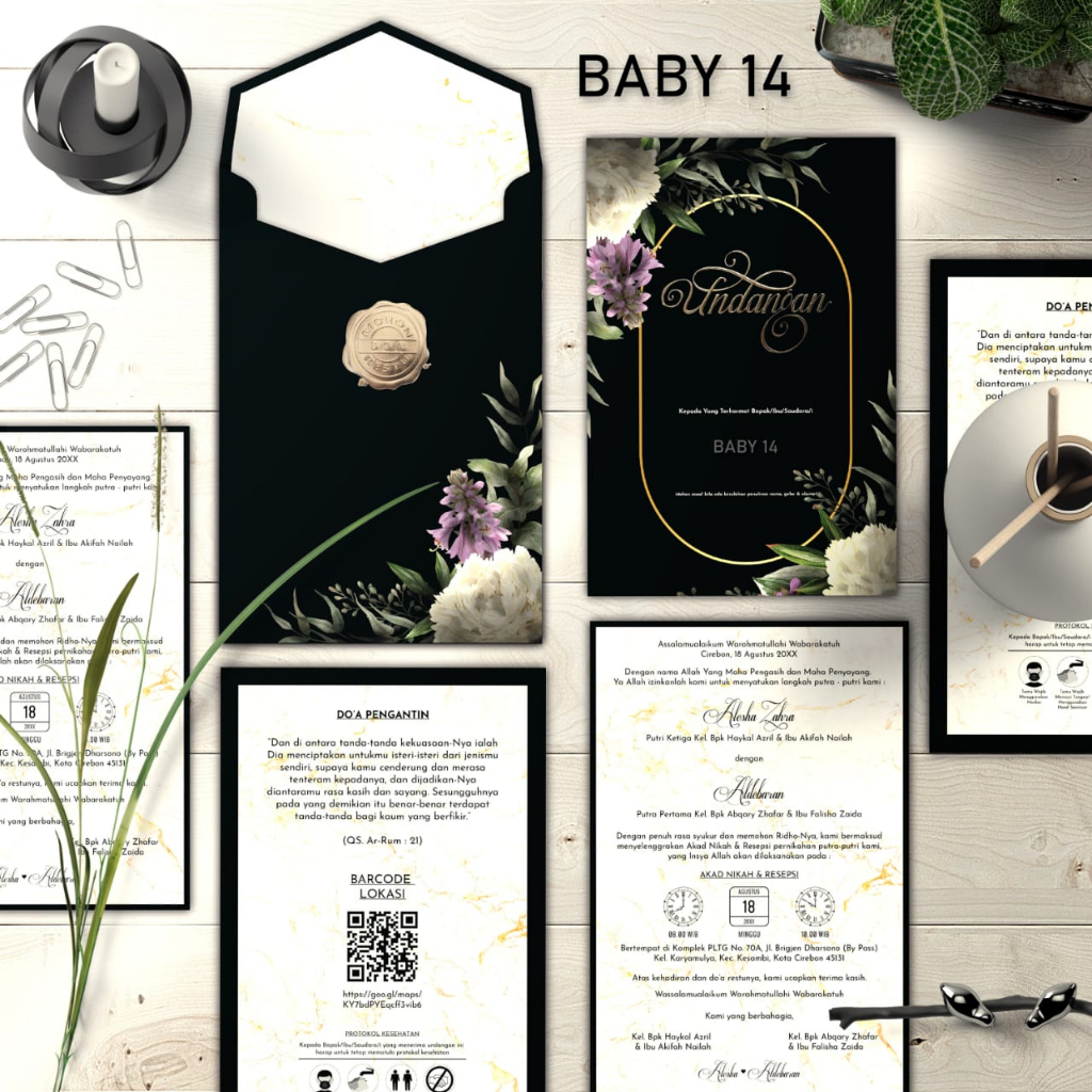 Undangan Hard Cover Baby 014