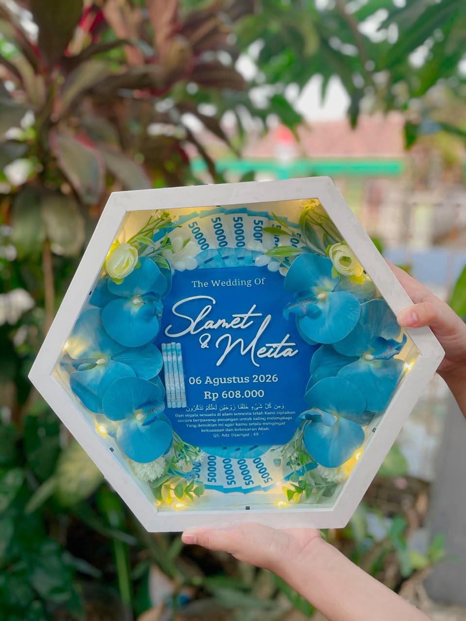 Mahar Hexagonal + print UV Cutting akrylic