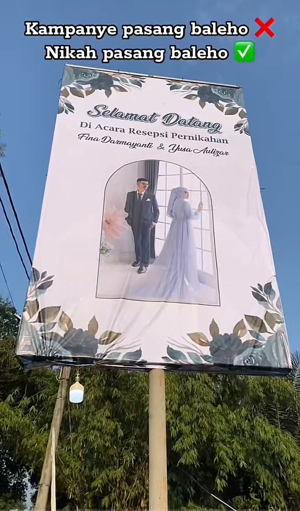 Banner Wedding Jumbo 2x3