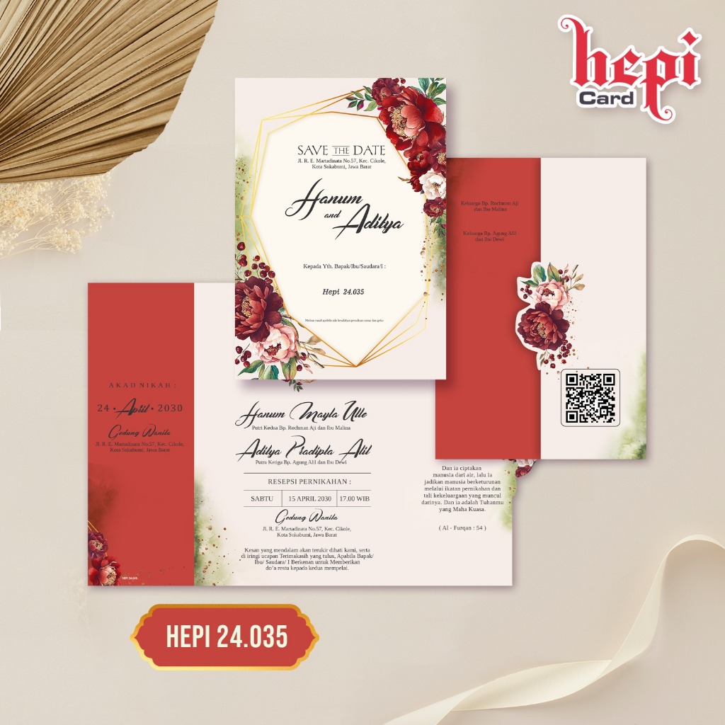 Undangan Hepi Card 24.035
